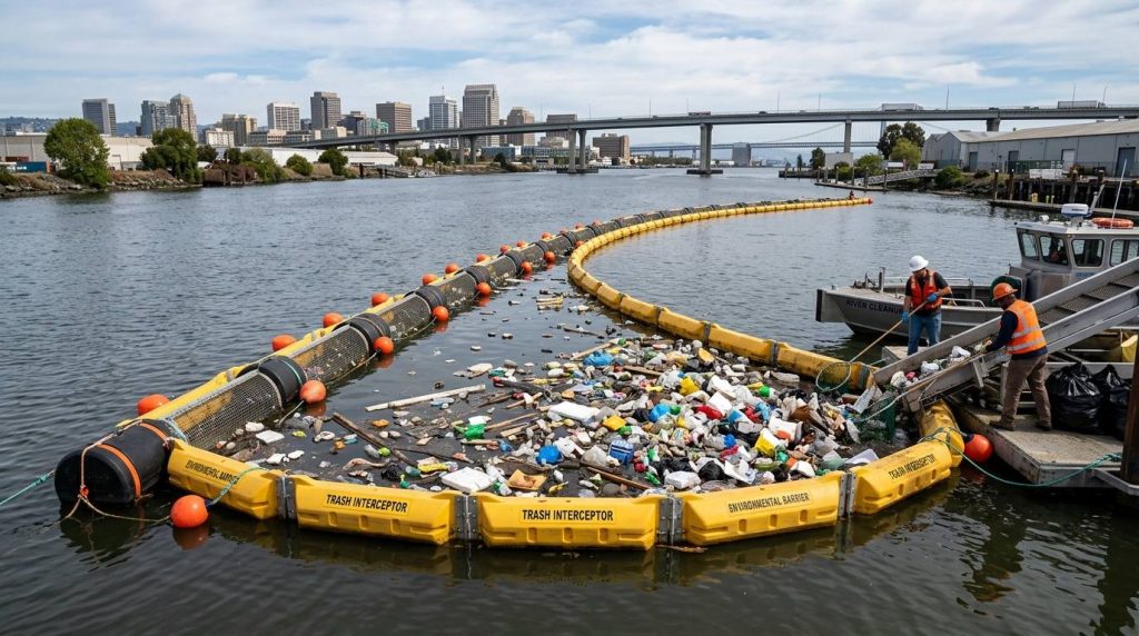 Trash Intercepting Floats banner